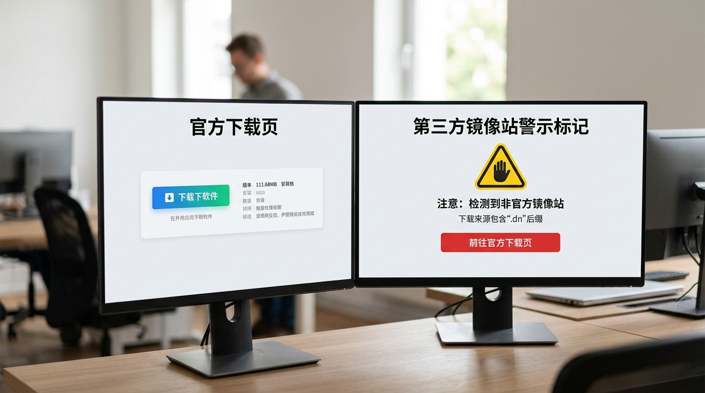 有道翻译电脑版官方入口与dn后缀镜像域名对比