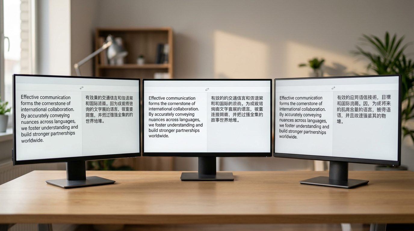 有道翻译谷歌翻译DeepL中文译文对比实测