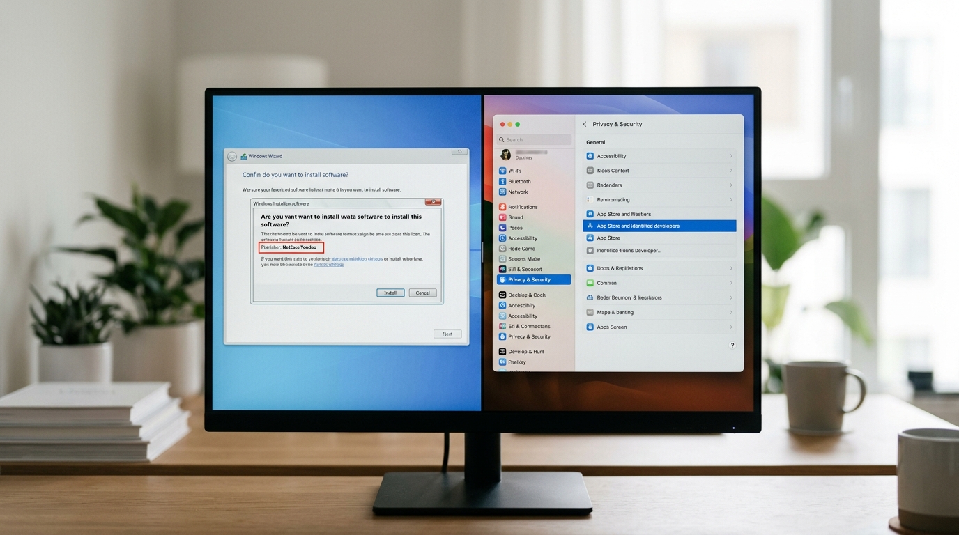 有道翻译电脑版下载后 Windows 与 Mac 安装步骤对比