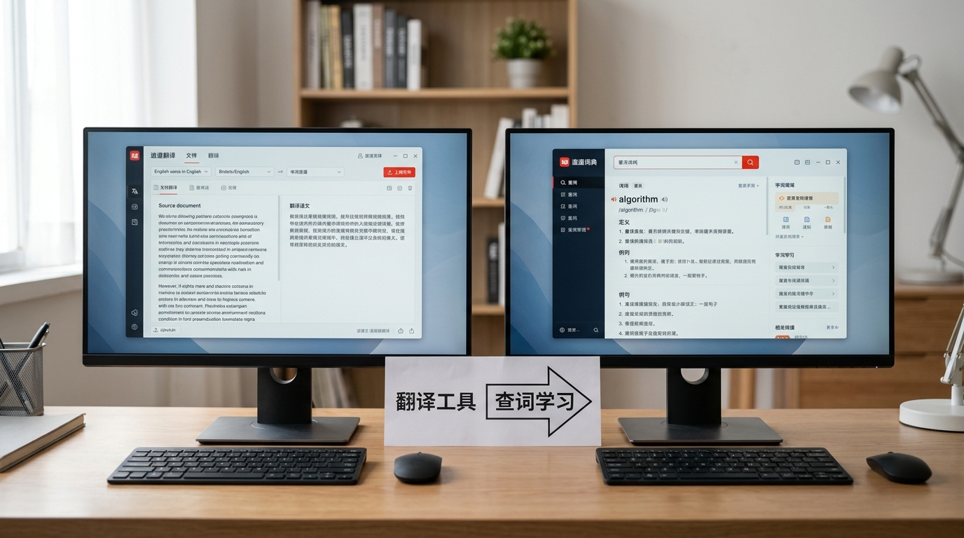 有道翻译电脑版和有道词典区别对比