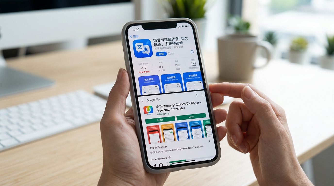 有道翻译下载手机App官方商店渠道对比